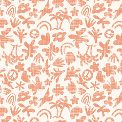 Textured Let's Play in Peach