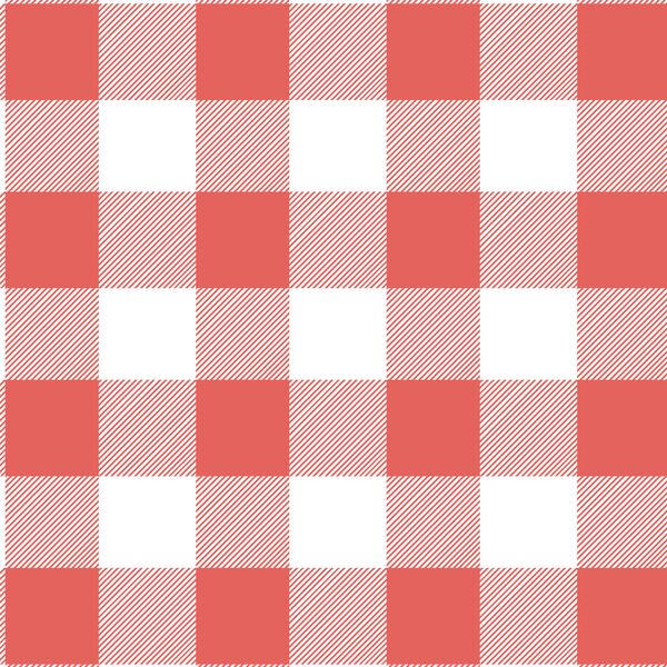 Buffalo Plaid in Salmon