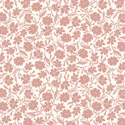 Sweet Blooms in Garden Rose on Ivory