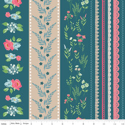 Wide Stripe in Colonial Blue