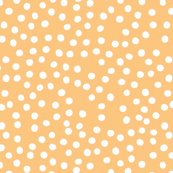 Tossed Dot in Creamsicle