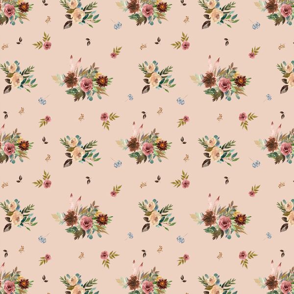 Small Fall Floral in Shell