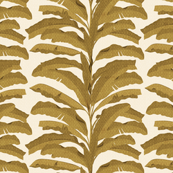 Palm in Mustard on Light Cream