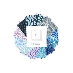 Modern Motion Ultraviolet Batiks 5" Square Pack in A