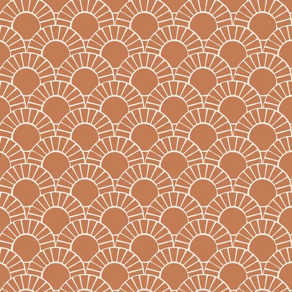 Mosaic Sun Tile in Copper Marigold