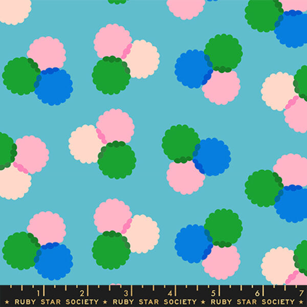 Puffs in Dark Turquoise
