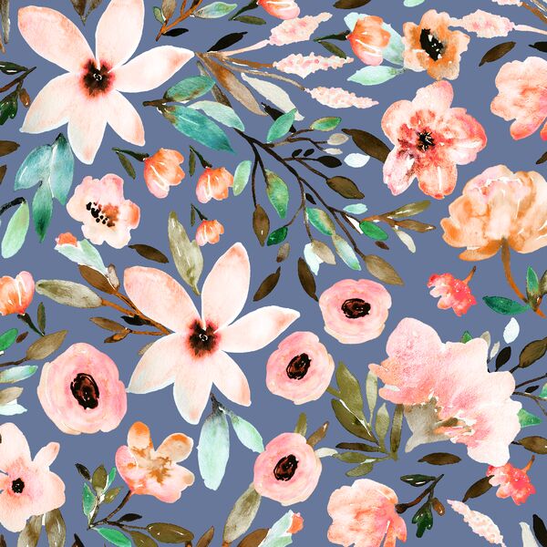 Mae Floral in Azurite