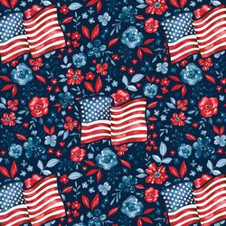 Liberty Garden in Dark Blue