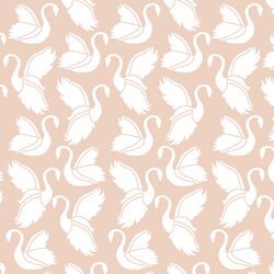 Swan Silhouette in Shell