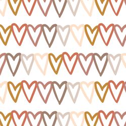 Big Linked Hearts in White