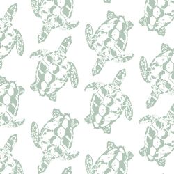 Honu in Maile on White