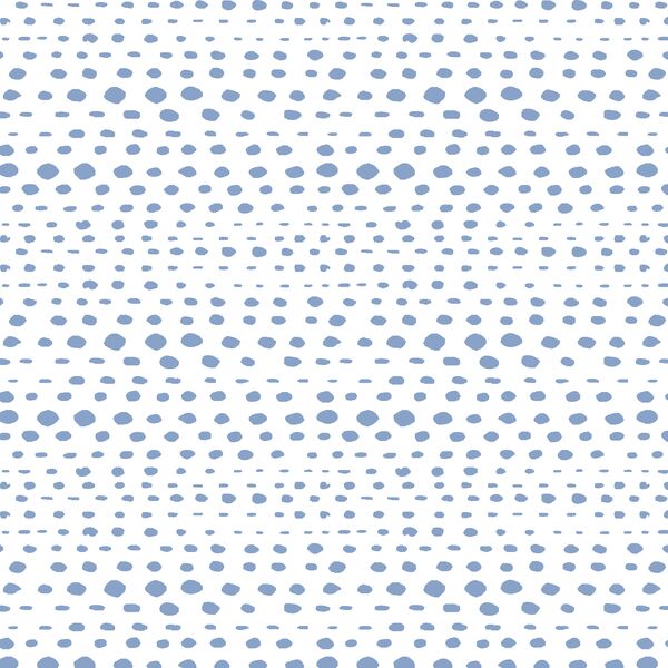 Little Skipping Stones in Cornflower on White