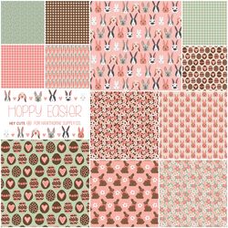 Hoppy Easter Fat Quarter Bundle Little Scale