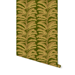Palm in Mustard on Lush Green