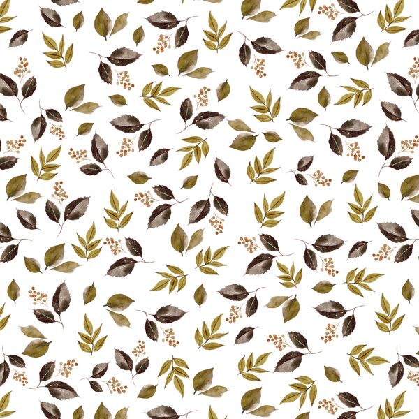 Falling Leaves in White