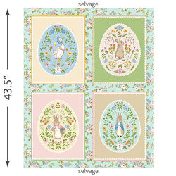 Peter Rabbit Spring Panel in Multi