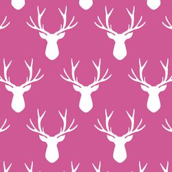 Stag Silhouette in Petunia