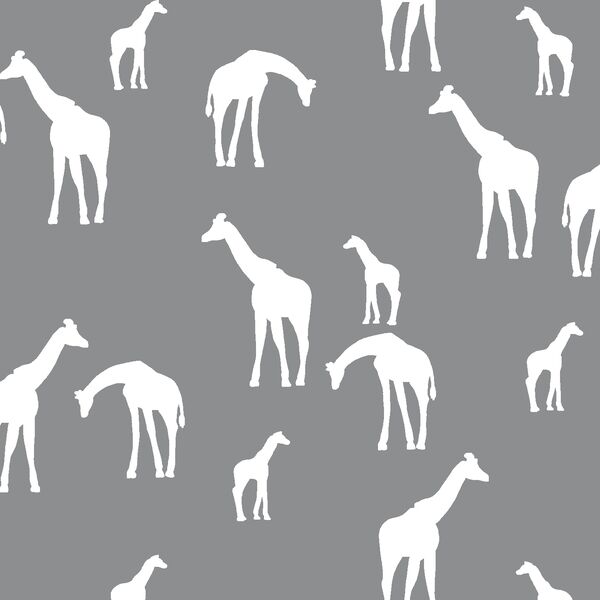 Giraffe Silhouette in Smoke