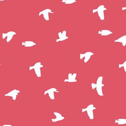 Flock Silhouette in Passion