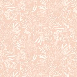 Floral Sketch in Pink Bloom