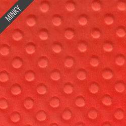 Minky Dimple Dot in Salmon