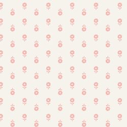 Folk Daisy Blockprint in Candy Pink