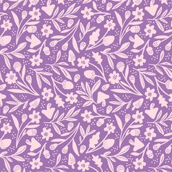 Falloween Floral in Vivid Violet