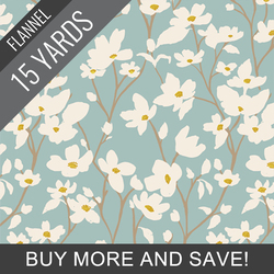 Dogwood Flannel in Skylight - 15 Yard Bolt