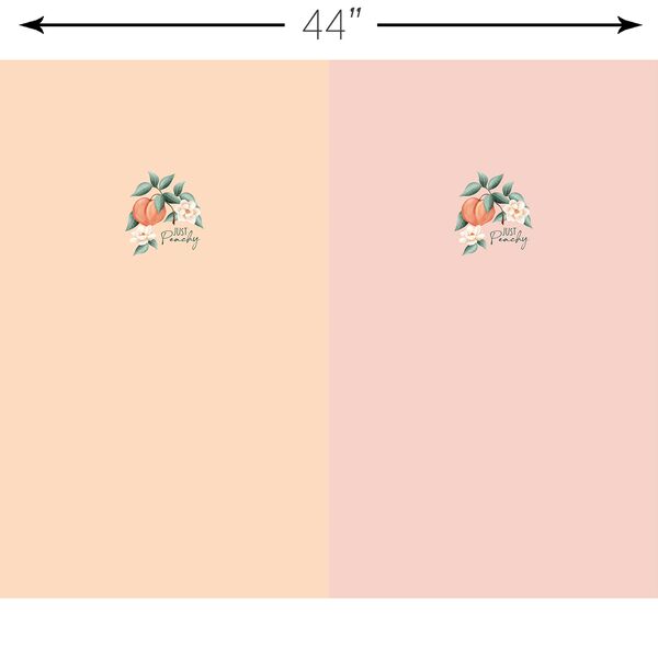 Just Peachy T-Shirt Panel in Azalea and Camelia