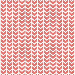 Broken Chevron in Living Coral