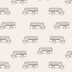 School Bus in Warm Charcoal