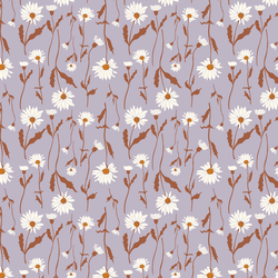 Wild Daisies in Periwinkle