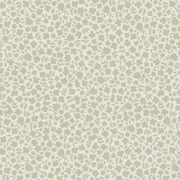 Silhouette Daisy in Sage on Cream