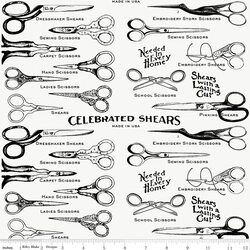 Sewing Shears in White