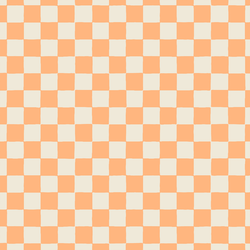 Retro Checkerboard in Peach