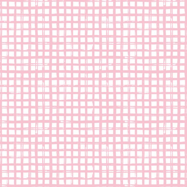 Little Watercolor Check in Cherry Blossom