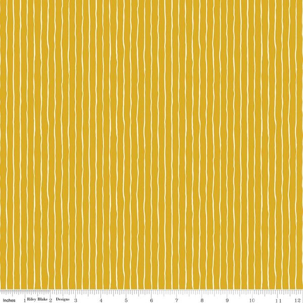 Wavy Stripe in Yellow