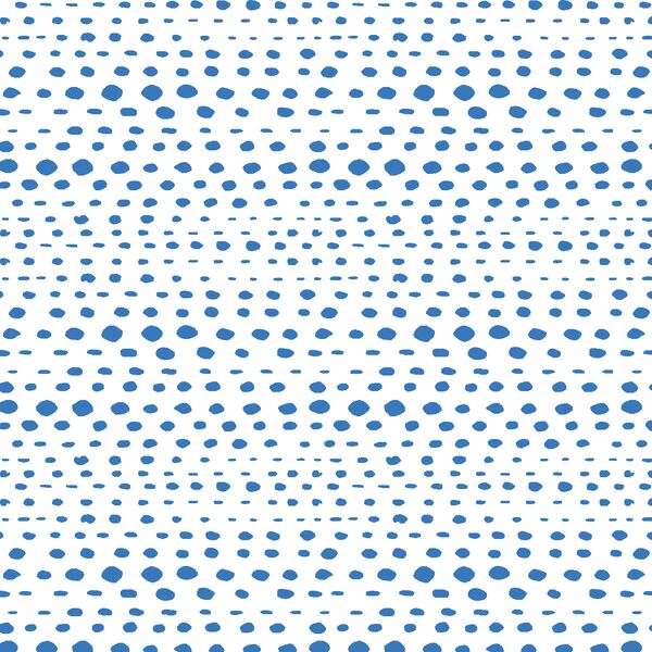 Little Skipping Stones in Cerulean on White