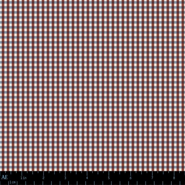 Mercerie Gingham in Mocha and Clove