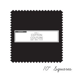Cotton Couture 10" Square Pack in Black