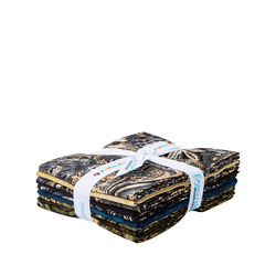 Express Yourself! Batiks Fat Quarter Bundle in Bandana A (Mossy Twilight)