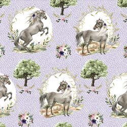 Royal Horses in Dappled Lilac