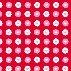 Linzer Cookies in Red Rose