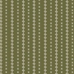 Stitching Stripe in Olive Green