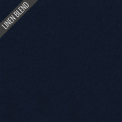 Solid Linen Blend in Navy