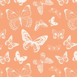 Butterflies in Peach