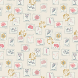 Floral Postage in Pearl