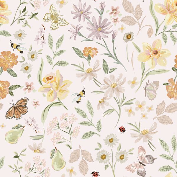 A Garden Symphony in Marshmellow Pink