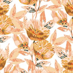 Large Copper Floral in Blush Pink