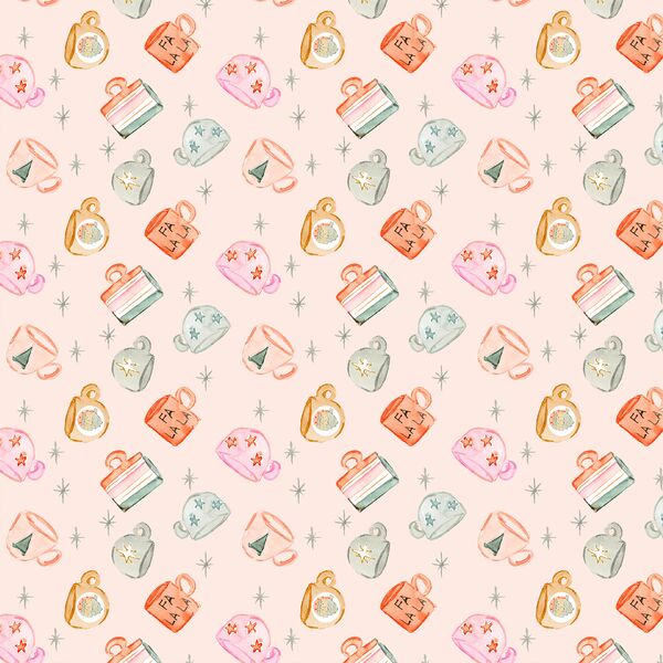 Holiday Sips in Light Peach
